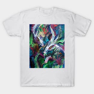 White Rabbit in Exotic Tropics T-Shirt